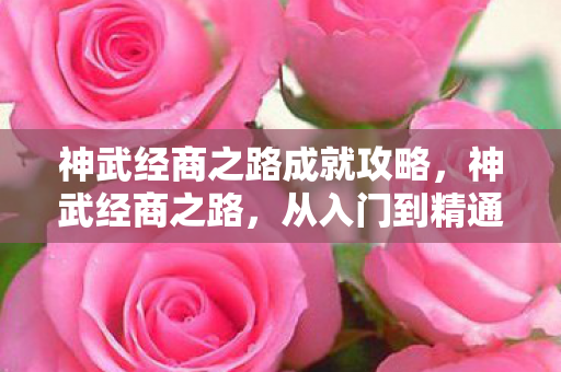 神武经商之路成就攻略，神武经商之路，从入门到精通的全方位指南