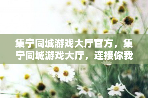 集宁同城游戏大厅官方图片