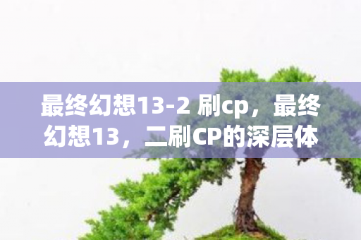 二刷CP的深层体验与解析图片