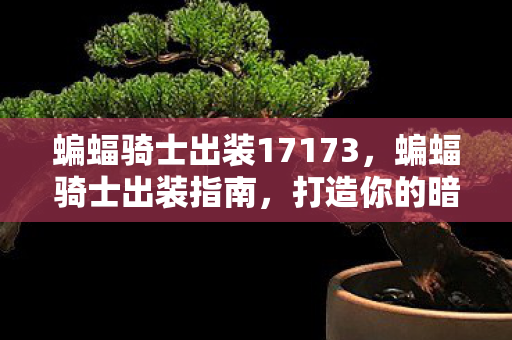 蝙蝠骑士出装17173图片