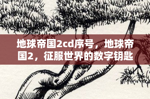 地球帝国2cd序号图片