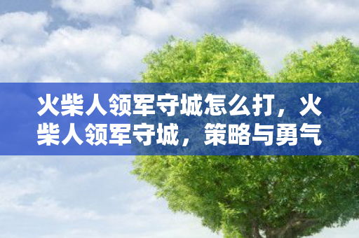 火柴人领军守城怎么打图片