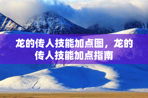 龙的传人技能加点图,龙的传人技能加点指南 龙的传人技能加点图,龙的传人技能加点指南