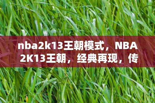 nba2k13王朝模式图片