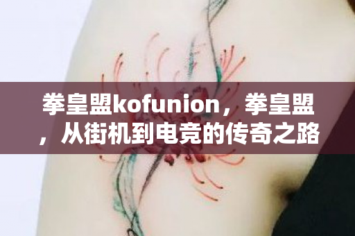 拳皇盟kofunion，拳皇盟，从街机到电竞的传奇之路