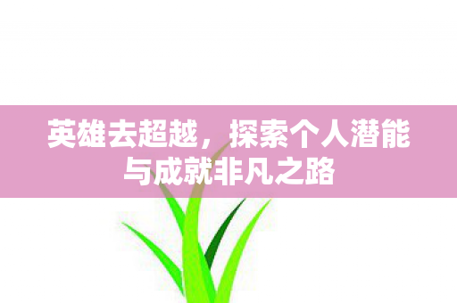 英雄去超越，探索个人潜能与成就非凡之路
