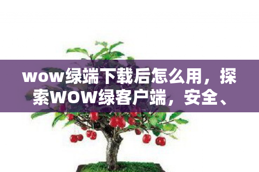 wow绿端下载后怎么用，探索WOW绿客户端，安全、高效的游戏体验