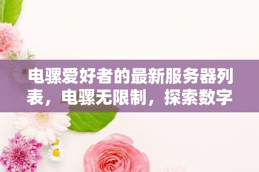 电骡爱好者的最新服务器列表，电骡无限制，探索数字时代的资源分享与版权平衡