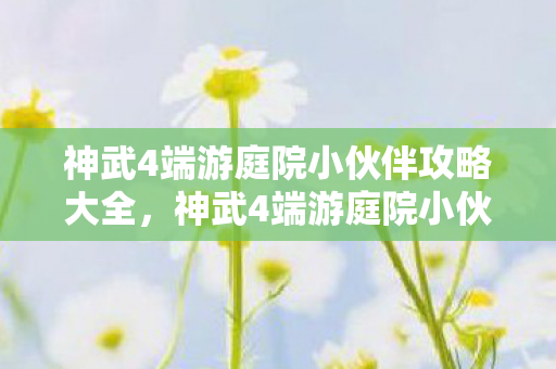 神武4端游庭院小伙伴攻略大全，神武4端游庭院小伙伴攻略