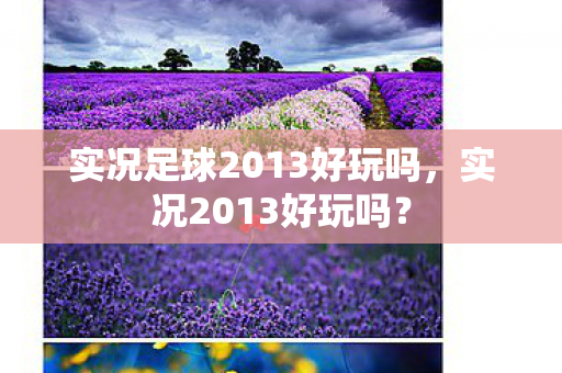 实况足球2013好玩吗，实况2013好玩吗？