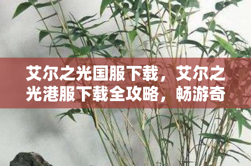 艾尔之光港服下载全攻略图片