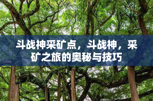 斗战神采矿点，斗战神，采矿之旅的奥秘与技巧