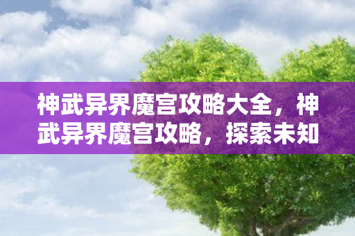 神武异界魔宫攻略大全，神武异界魔宫攻略，探索未知世界的秘密宝藏