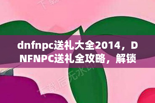 dnfnpc送礼大全2014图片