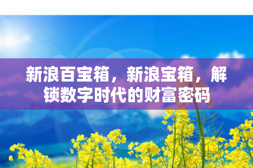 新浪百宝箱,新浪宝箱,解锁数字时代的财富密码 新浪百宝箱,新浪宝箱,解锁数字时代的财富密码