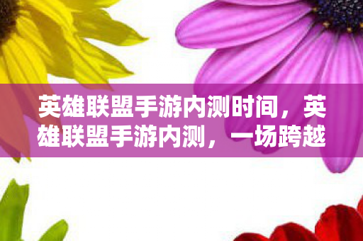 英雄联盟手游内测时间，英雄联盟手游内测，一场跨越时空的竞技盛宴