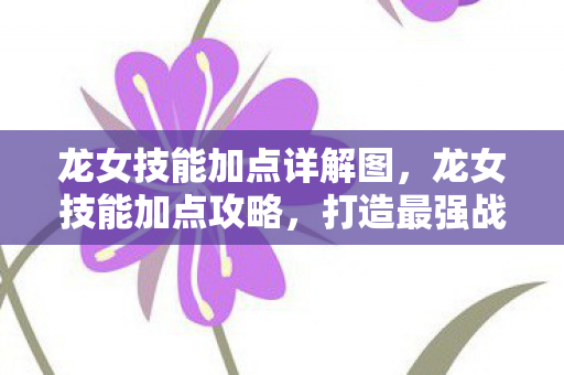 龙女技能加点详解图,龙女技能加点攻略,打造最强战斗力的关键 龙女技能加点详解图,龙女技能加点攻略,打造最强战斗力的关键