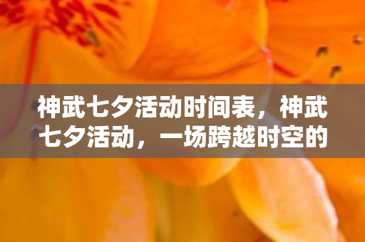 神武七夕活动时间表，神武七夕活动，一场跨越时空的浪漫盛宴