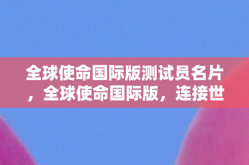 全球使命国际版测试员名片图片