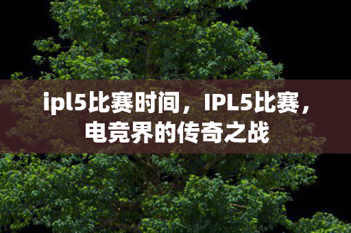 ipl5比赛时间图片