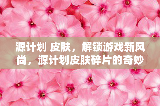 源计划 皮肤，解锁游戏新风尚，源计划皮肤碎片的奇妙之旅