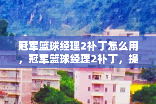 冠军篮球经理2补丁怎么用,冠军篮球经理2补丁,提升游戏乐趣与平衡的利器 冠军篮球经理2补丁怎么用,冠军篮球经理2补丁,提升游戏乐趣与平衡的利器