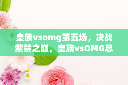 皇族vsomg第五场，决战紫禁之巅，皇族vsOMG总决赛回顾