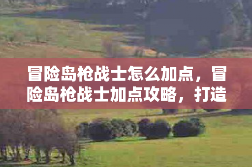 冒险岛枪战士怎么加点，冒险岛枪战士加点攻略，打造无敌战士