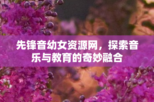 先锋音幼女资源网，探索音乐与教育的奇妙融合