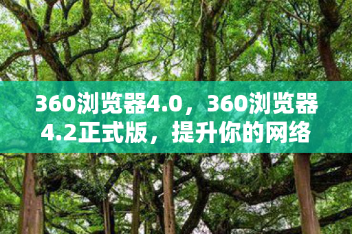 360浏览器4.0,360浏览器4.2正式版,提升你的网络浏览体验 360浏览器4.0,360浏览器4.2正式版,提升你的网络浏览体验