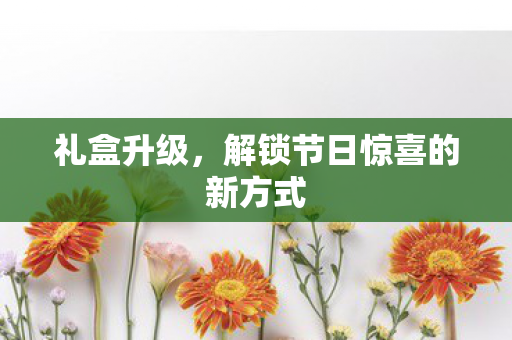 礼盒升级，解锁节日惊喜的新方式