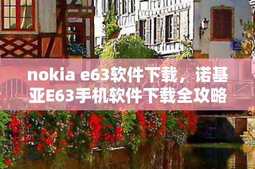 nokia e63软件下载，诺基亚E63手机软件下载全攻略