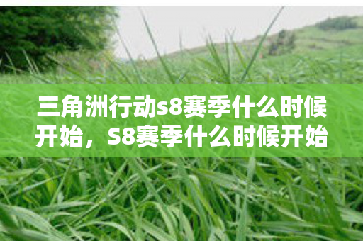 三角洲行动s8赛季什么时候开始，S8赛季什么时候开始，揭秘英雄联盟新赛季的启动时间