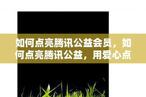 如何点亮腾讯公益会员，如何点亮腾讯公益，用爱心点亮希望之光
