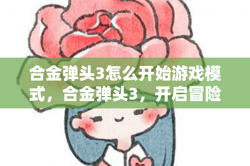 合金弹头3怎么开始游戏模式，合金弹头3，开启冒险之旅的指南