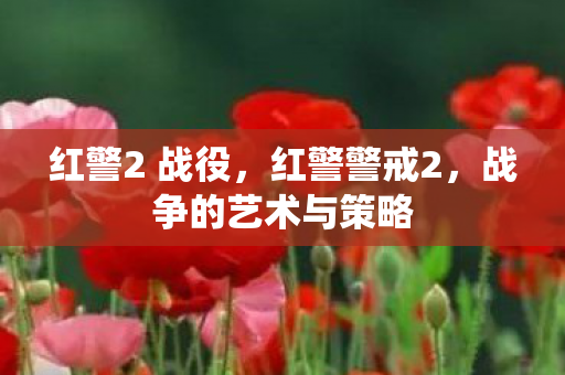 红警2 战役，红警警戒2，战争的艺术与策略