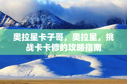 挑战卡卡修的攻略指南图片