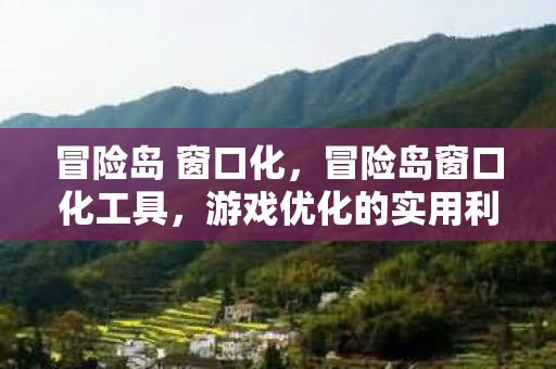 冒险岛 窗口化，冒险岛窗口化工具，游戏优化的实用利器