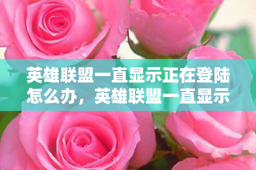 英雄联盟一直显示正在登陆怎么办图片