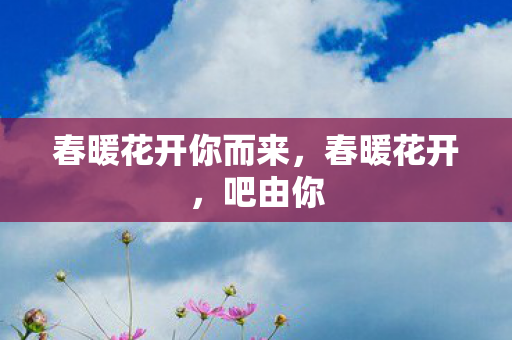 春暖花开你而来,春暖花开,吧由你 春暖花开你而来,春暖花开,吧由你