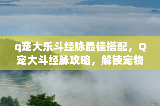 q宠大乐斗经脉最佳搭配,Q宠大斗经脉攻略,解锁宠物无限潜能 q宠大乐斗经脉最佳搭配,Q宠大斗经脉攻略,解锁宠物无限潜能