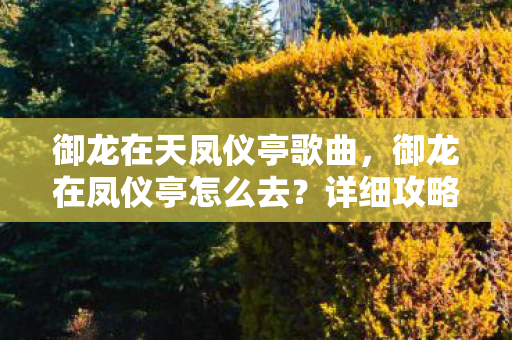 御龙在天凤仪亭歌曲,御龙在凤仪亭怎么去?详细攻略带你轻松到达 御龙在天凤仪亭歌曲,御龙在凤仪亭怎么去?详细攻略带你轻松到达