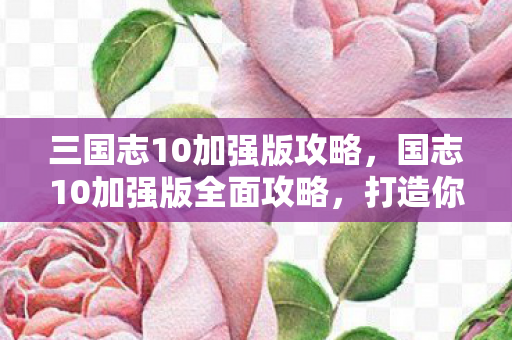 三国志10加强版攻略,国志10加强版全面攻略,打造你的霸主之路 三国志10加强版攻略,国志10加强版全面攻略,打造你的霸主之路