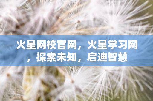 火星网校官网，火星学习网，探索未知，启迪智慧