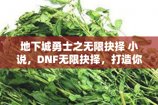 地下城勇士之无限抉择 小说,DNF无限抉择,打造你的专属角色,探索无限可能 地下城勇士之无限抉择 小说,DNF无限抉择,打造你的专属角色,探索无限可能