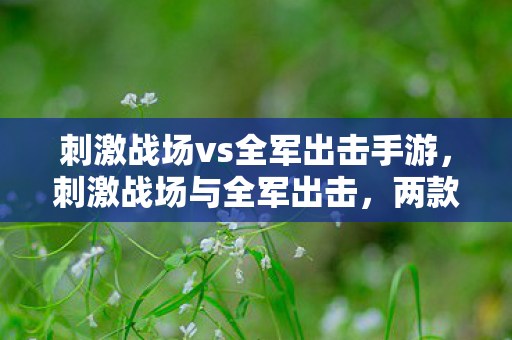 刺激战场vs全军出击手游，刺激战场与全军出击，两款热门吃鸡游戏的对比