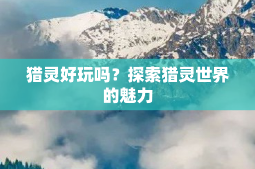 猎灵好玩吗?探索猎灵世界的魅力 猎灵好玩吗?探索猎灵世界的魅力