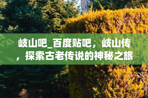 岐山吧_百度贴吧，岐山传，探索古老传说的神秘之旅