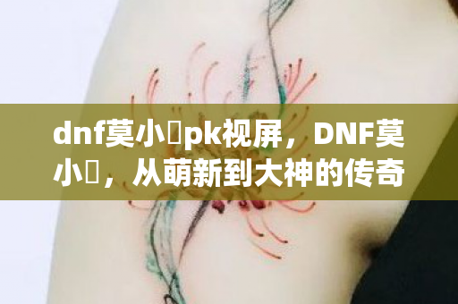 dnf莫小囧pk视屏,DNF莫小囧,从萌新到大神的传奇之路 dnf莫小囧pk视屏,DNF莫小囧,从萌新到大神的传奇之路
