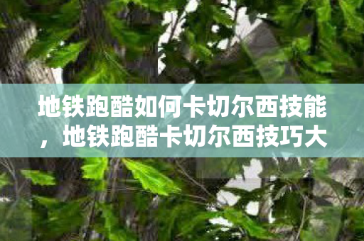 地铁跑酷如何卡切尔西技能,地铁跑酷卡切尔西技巧大揭秘 地铁跑酷如何卡切尔西技能,地铁跑酷卡切尔西技巧大揭秘